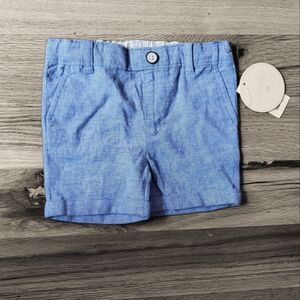 NWT Edgehill Collection Chambray Baby Boy Cuffed Shorts